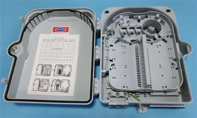 48 Port Fiber Distribution Box Ip55, Wall Mount, Indoor and Outdoor