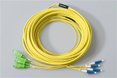 12-Core SC/APC to LC/UPC Fiber Optic Patch Cord