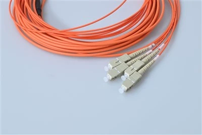 12 Core SC Multimode Orange Fiber Optic Patch Cord