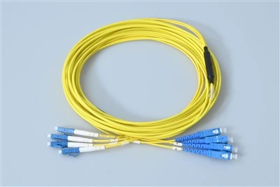 12-Core SC/UPC to LC/UPC Pre-Terminated Fiber Optic Patch Cord