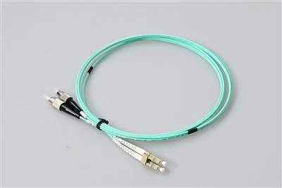 LC UPC to FC UPC OM3 Multimode Duplex Patch Cable – G657A1 Bend Insensitive, 10mm Min. Bend Radius, 2.0mm LSZH