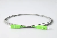 Evolux SC APC Simplex Grey Fiber Optic Patch Cord